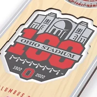YouTheFan NCAA Ohio State Buckeyes 100th 3D Stadium 6x19 Banner - Ohio Stadium