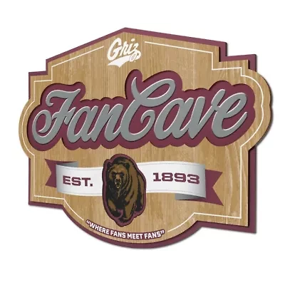 YouTheFan NCAA Montana Grizzlies Fan Cave Sign