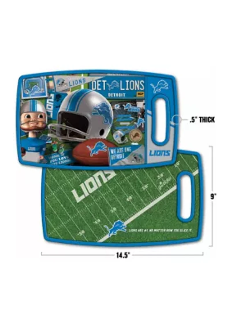 YouTheFan NFL Detroit Lions Retro Series Cutting Board