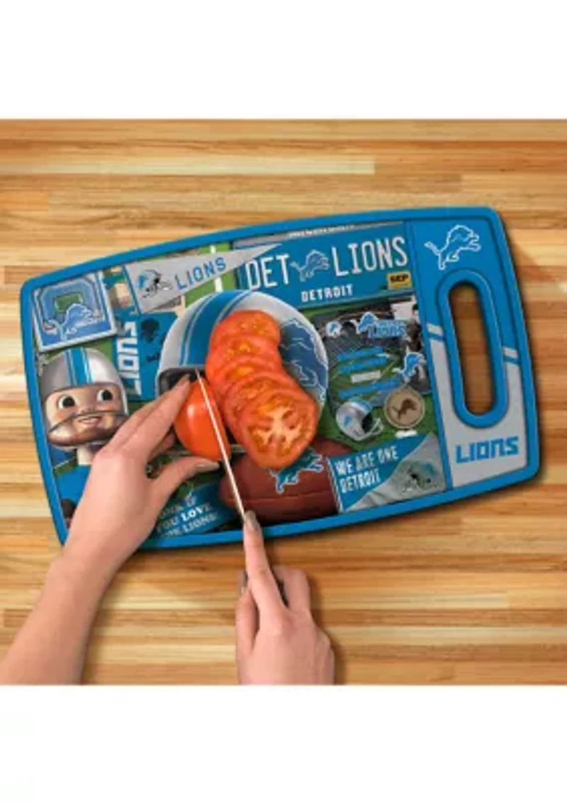 YouTheFan NFL Detroit Lions Retro Series Cutting Board