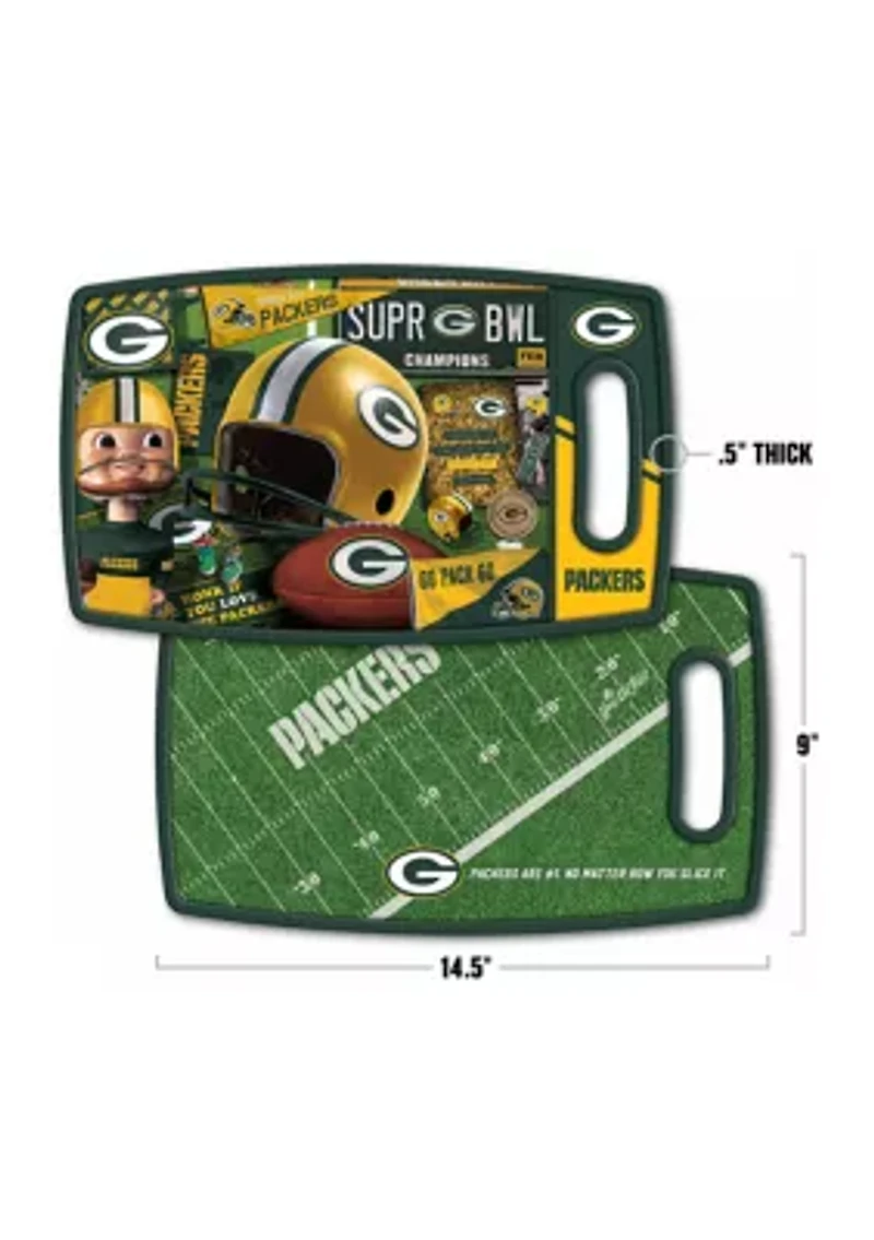 YouTheFan NFL Green Bay Packers Retro Series Cutting Board