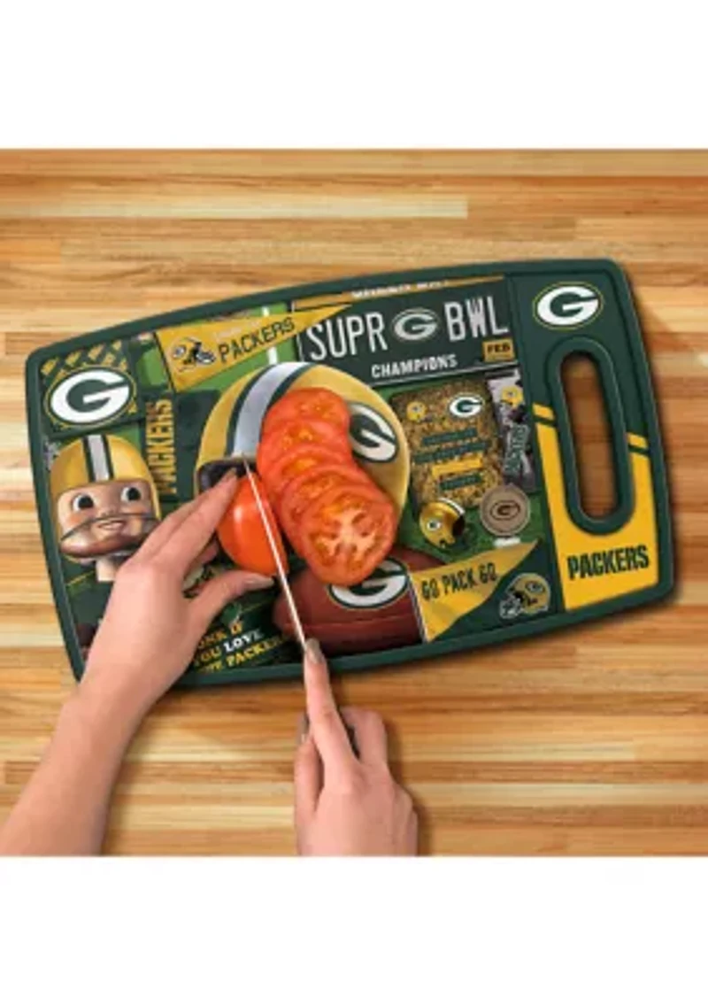 YouTheFan NFL Green Bay Packers Retro Series Cutting Board