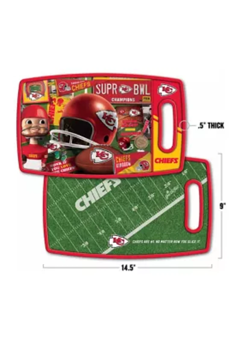 YouTheFan NFL Kansas City Chiefs Retro Series Cutting Board