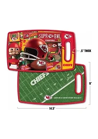YouTheFan NFL Kansas City Chiefs Retro Series Cutting Board
