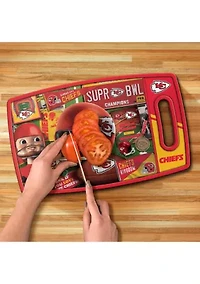 YouTheFan NFL Kansas City Chiefs Retro Series Cutting Board