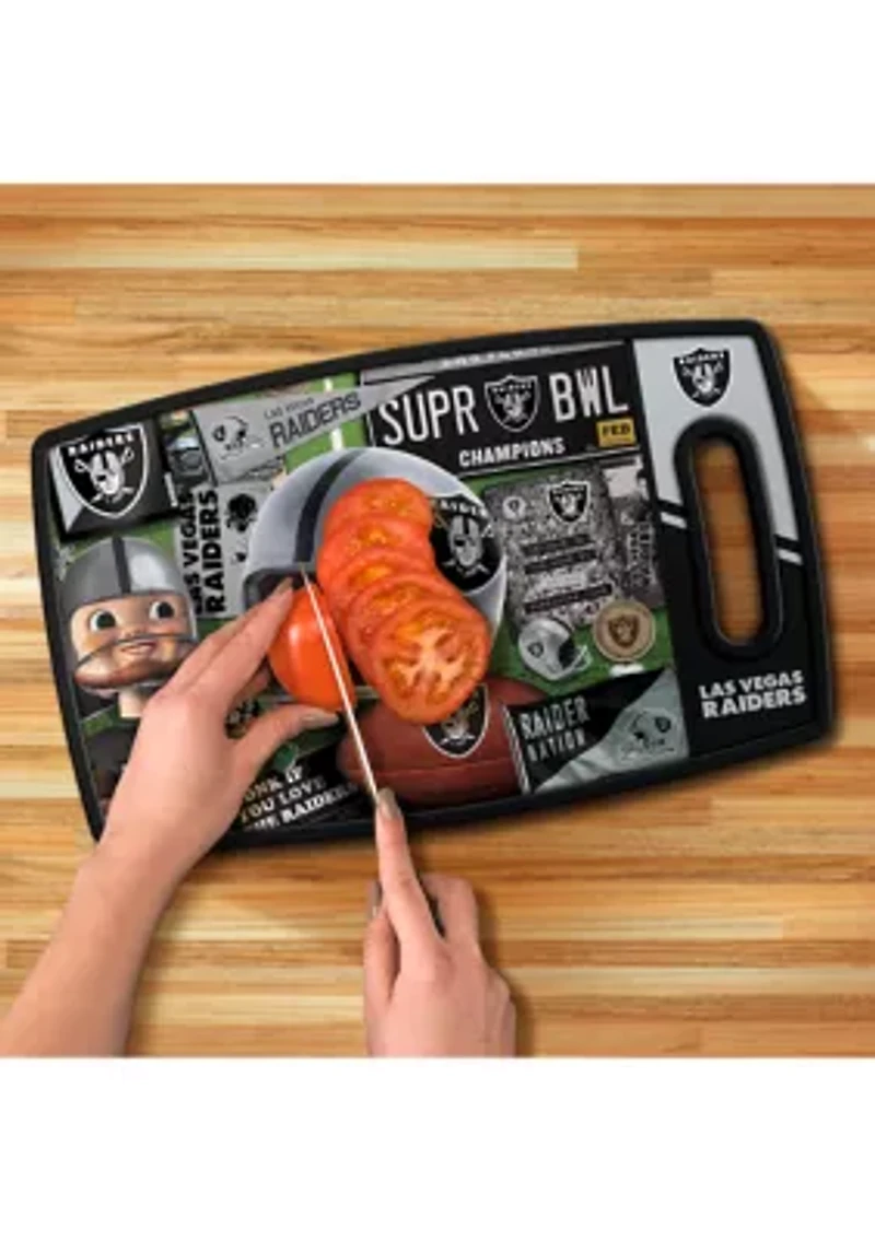 Oakland Raiders YouTheFan NFL Las Vegas Raiders Retro Series Cutting Board