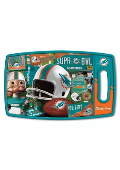 YouTheFan NFL Miami Dolphins Retro Series Cutting Board