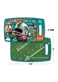 YouTheFan NFL Miami Dolphins Retro Series Cutting Board