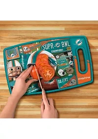 YouTheFan NFL Miami Dolphins Retro Series Cutting Board