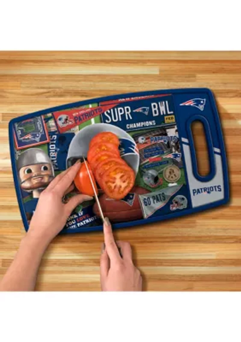YouTheFan NFL New England Patriots Retro Series Cutting Board