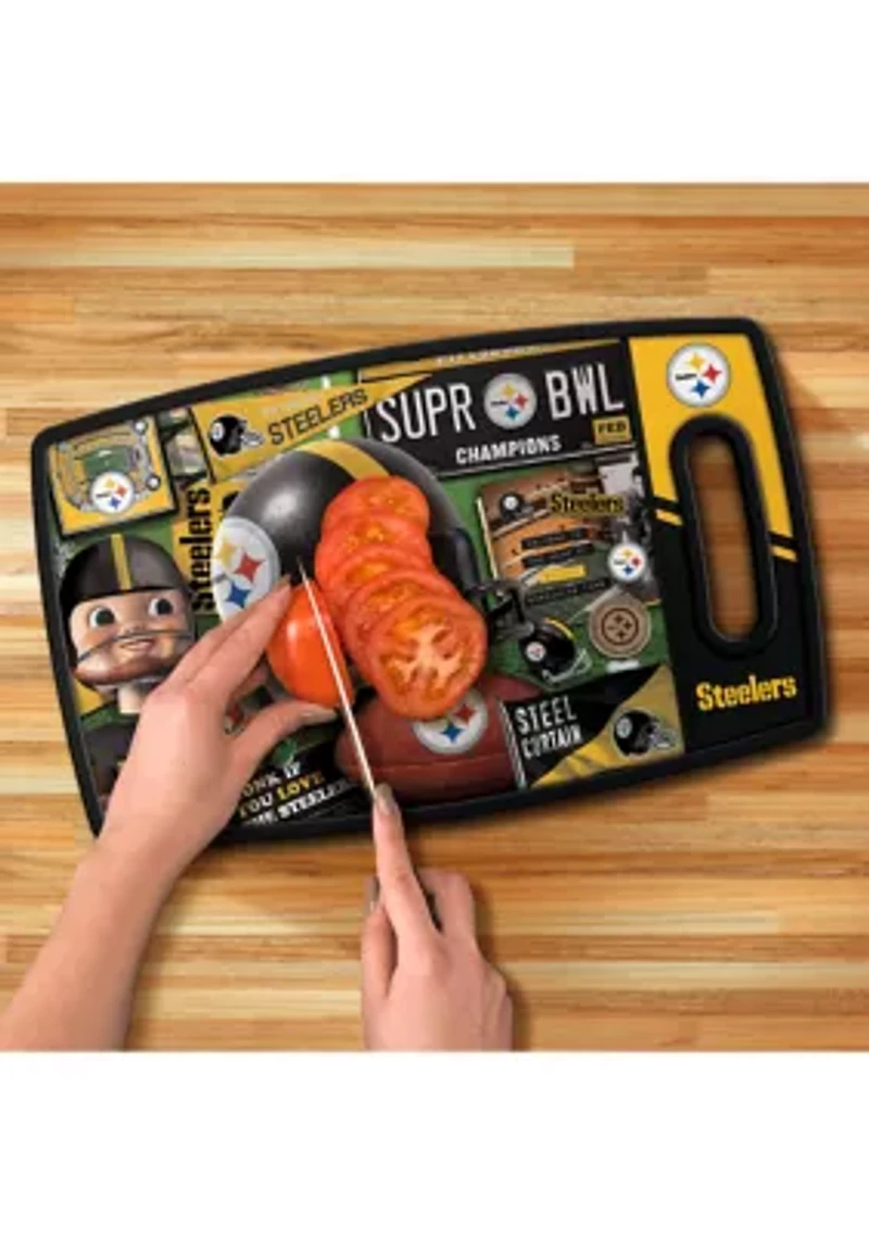 YouTheFan NFL Pittsburgh Steelers Retro Series Cutting Board