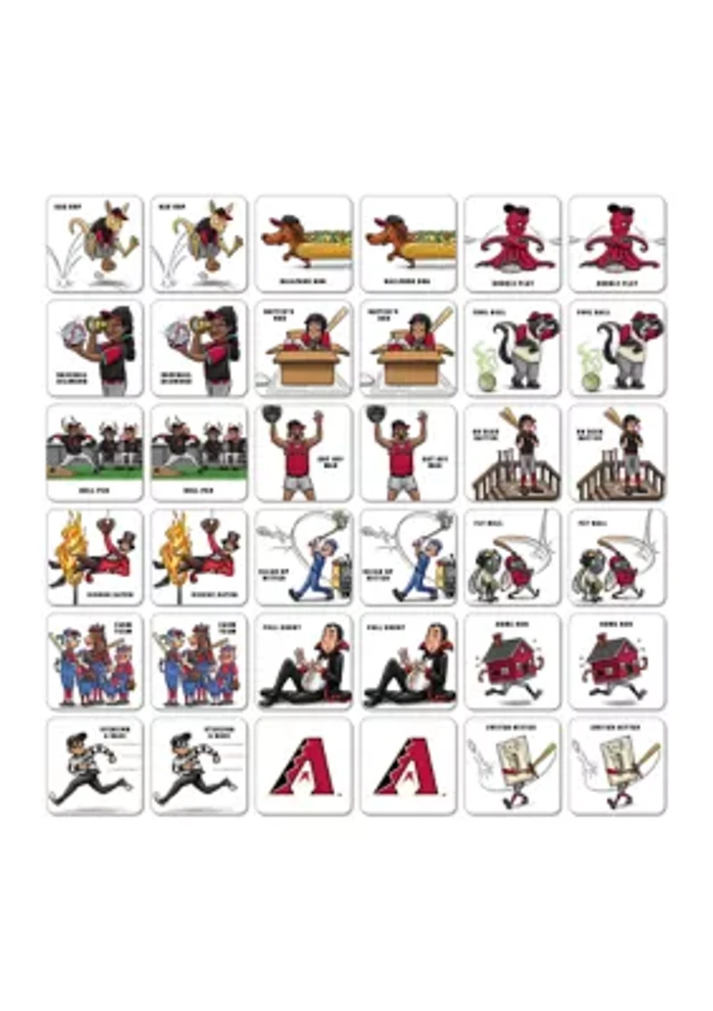 YouTheFan MLB Arizona Diamondbacks Licensed Memory Match Game