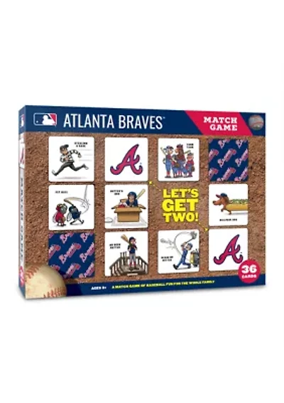 YouTheFan MLB Atlanta Braves Licensed Memory Match Game