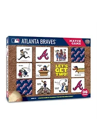 YouTheFan MLB Atlanta Braves Licensed Memory Match Game