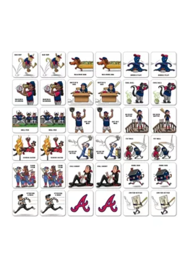 YouTheFan MLB Atlanta Braves Licensed Memory Match Game
