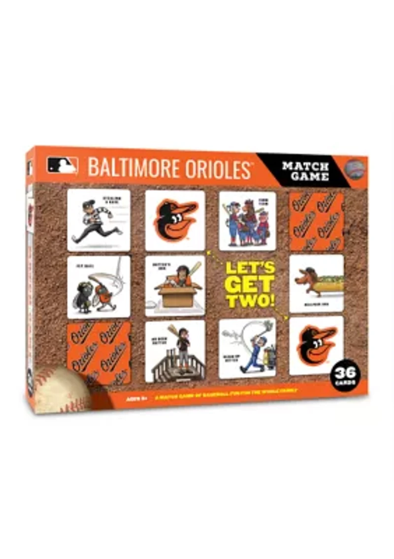 YouTheFan MLB Baltimore Orioles Licensed Memory Match Game