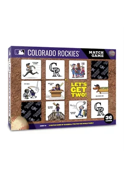 YouTheFan MLB Colorado Rockies Licensed Memory Match Game