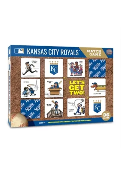 YouTheFan MLB Kansas City Royals Licensed Memory Match Game
