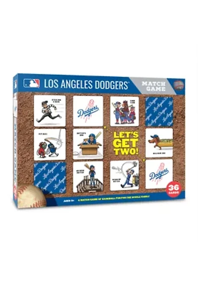 YouTheFan MLB Los Angeles Dodgers Licensed Memory Match Game