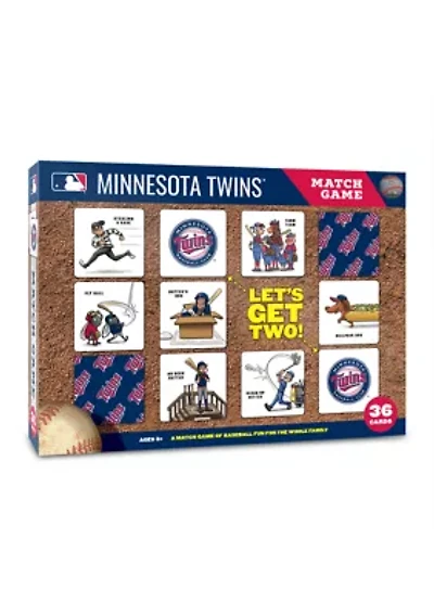 YouTheFan MLB Minnesota Twins Licensed Memory Match Game