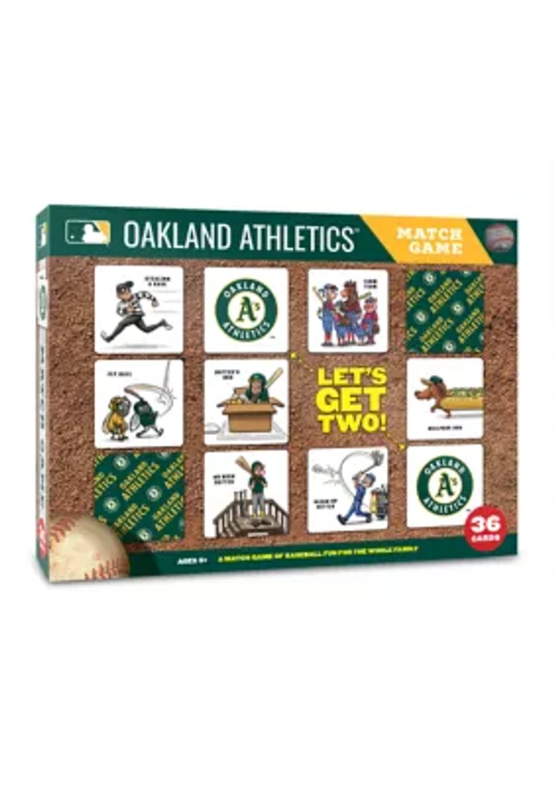 YouTheFan MLB Oakland Athletics Licensed Memory Match Game