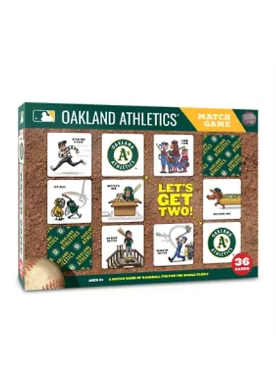 YouTheFan MLB Oakland Athletics Licensed Memory Match Game
