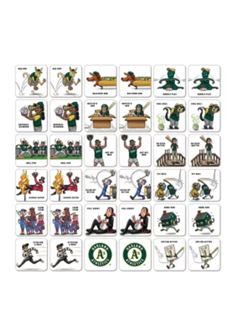 YouTheFan MLB Oakland Athletics Licensed Memory Match Game