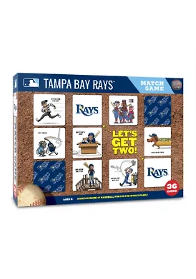 YouTheFan MLB Tampa Bay Rays Licensed Memory Match Game