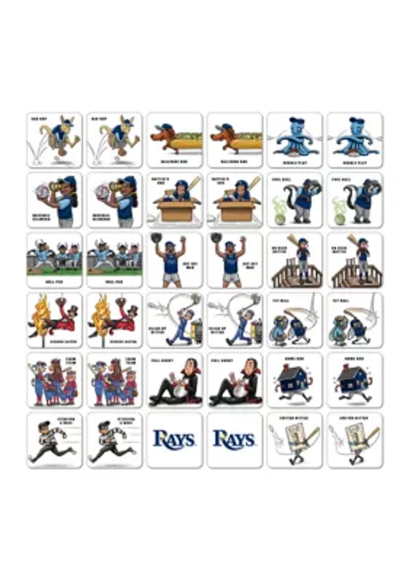 YouTheFan MLB Tampa Bay Rays Licensed Memory Match Game