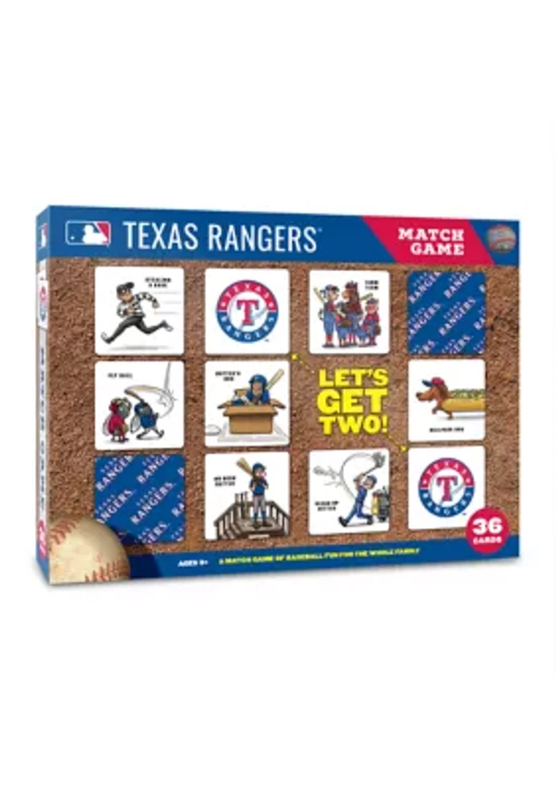 YouTheFan MLB Texas Rangers Licensed Memory Match Game