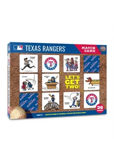 YouTheFan MLB Texas Rangers Licensed Memory Match Game