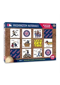 YouTheFan MLB Washington Nationals Licensed Memory Match Game