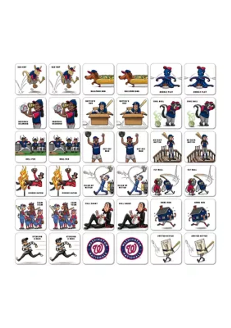 YouTheFan MLB Washington Nationals Licensed Memory Match Game
