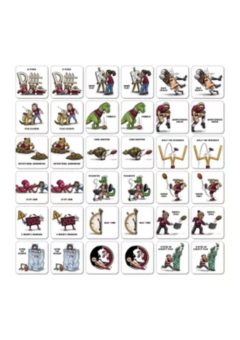 Florida State Seminoles YouTheFan NCAA Florida State Licensed Memory Match Game
