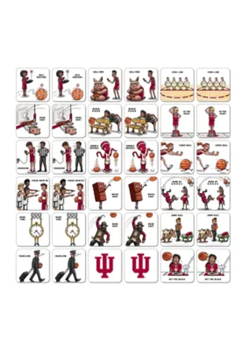 YouTheFan NCAA Indiana Hoosiers Licensed Memory Match Game