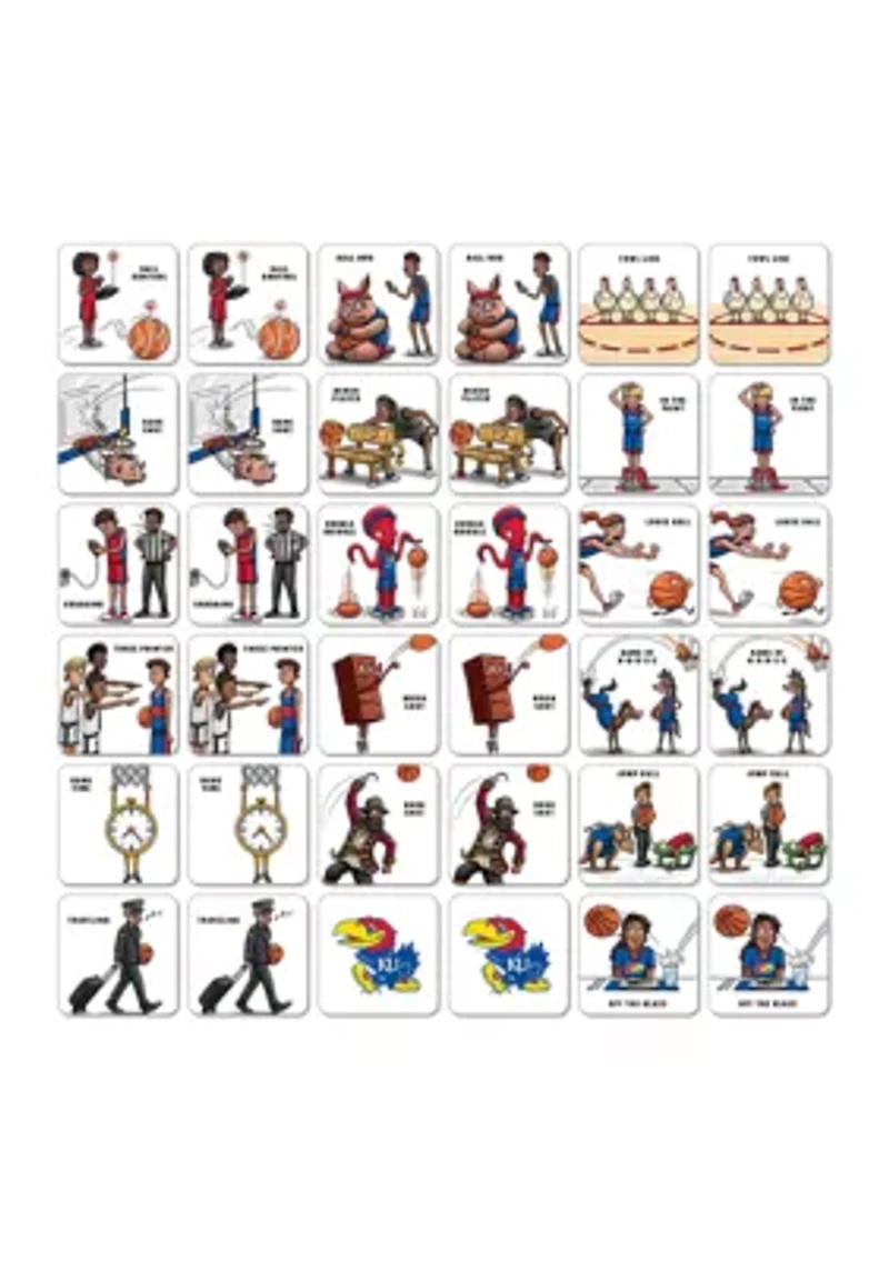 YouTheFan NCAA Kansas Jayhawks Licensed Memory Match Game
