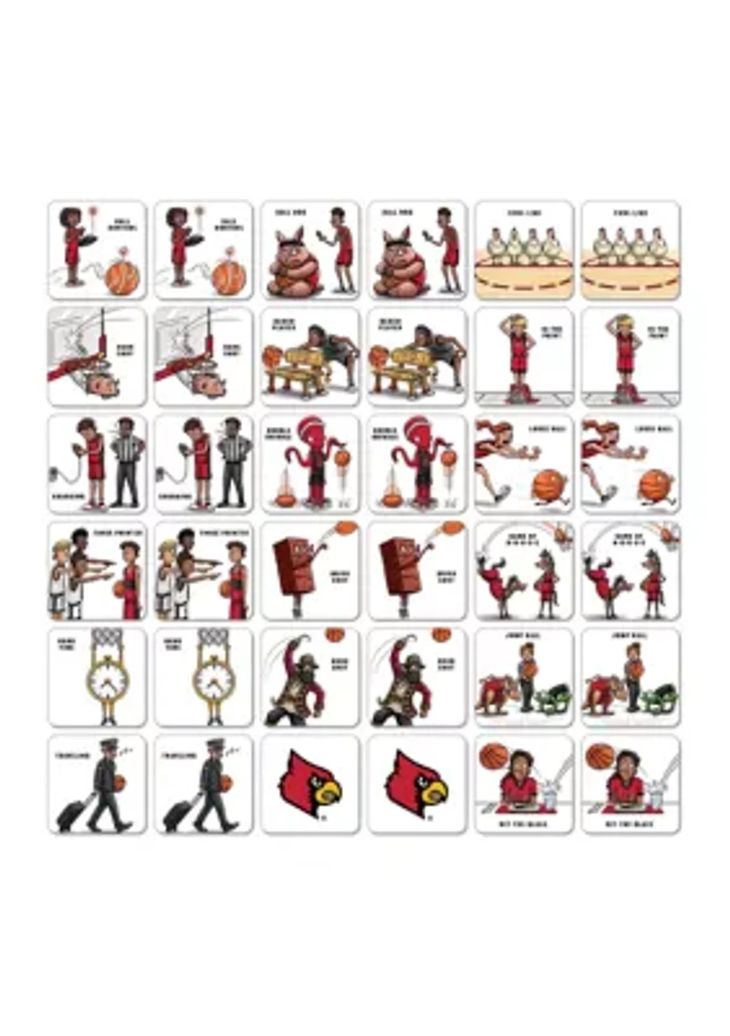 YouTheFan NCAA Louisville Cardinals Licensed Memory Match Game