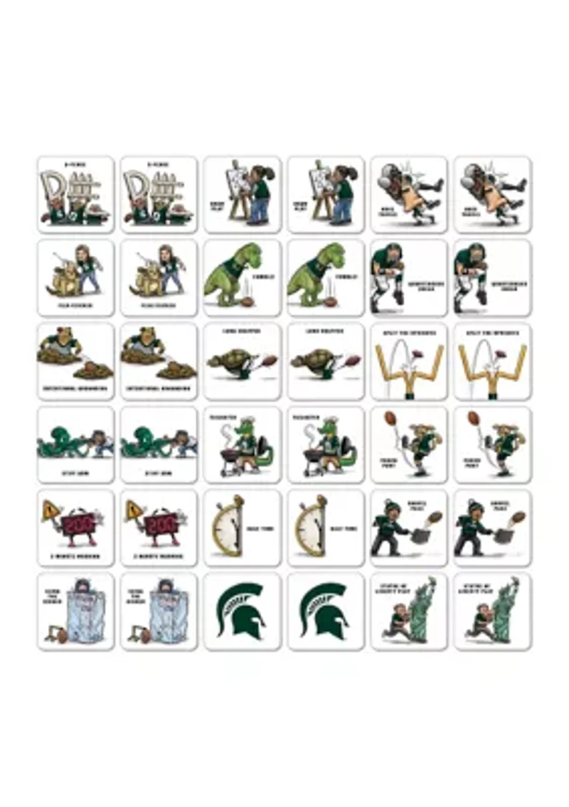YouTheFan NCAA Michigan State Spartans Licensed Memory Match Game