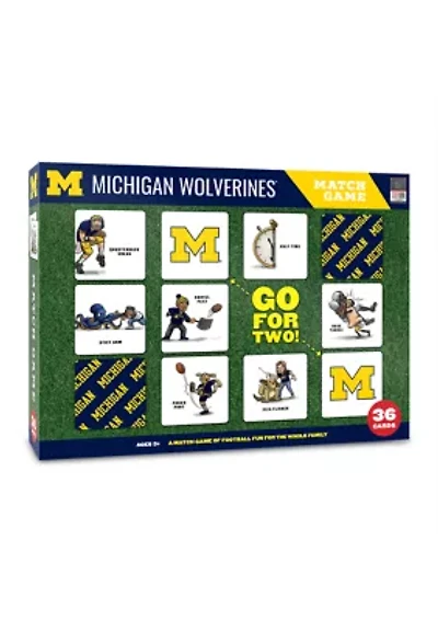 YouTheFan NCAA Michigan Wolverines Licensed Memory Match Game
