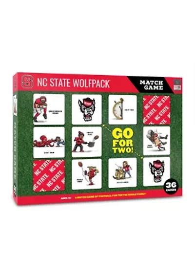 YouTheFan NCAA NC State Wolfpack Licensed Memory Match Game