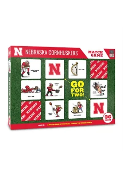 YouTheFan NCAA Nebraska Cornhuskers Licensed Memory Match Game