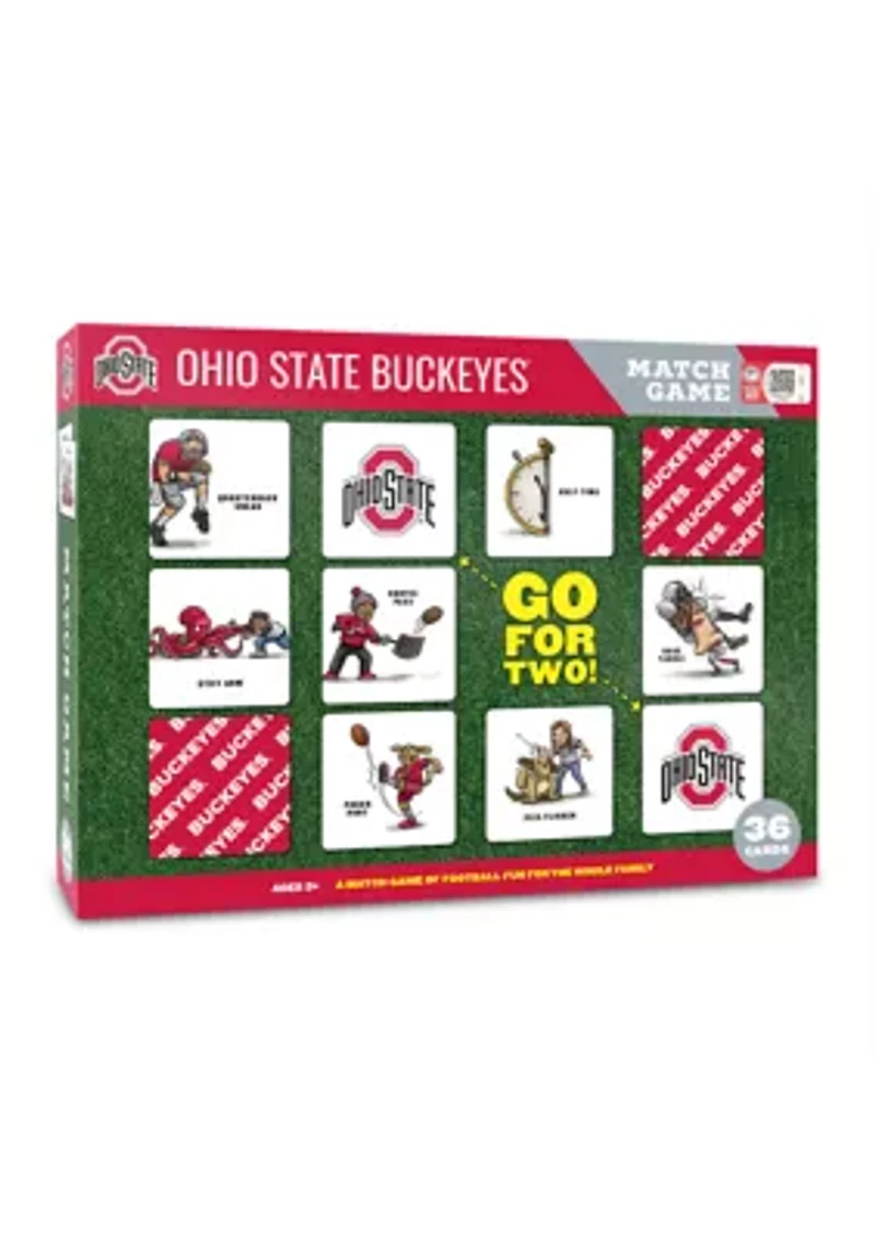 YouTheFan NCAA Ohio State Buckeyes Licensed Memory Match Game