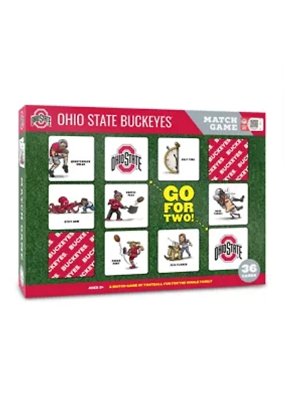 YouTheFan NCAA Ohio State Buckeyes Licensed Memory Match Game
