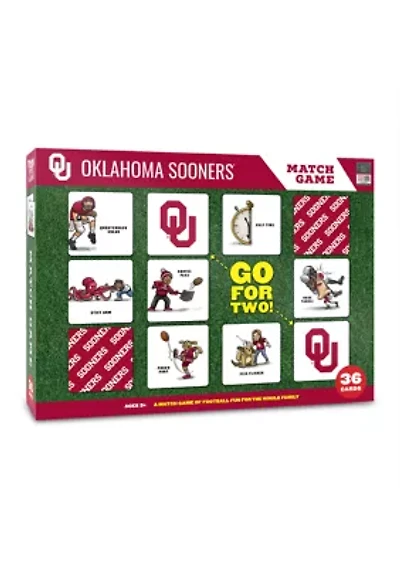 YouTheFan NCAA Oklahoma Sooners Licensed Memory Match Game