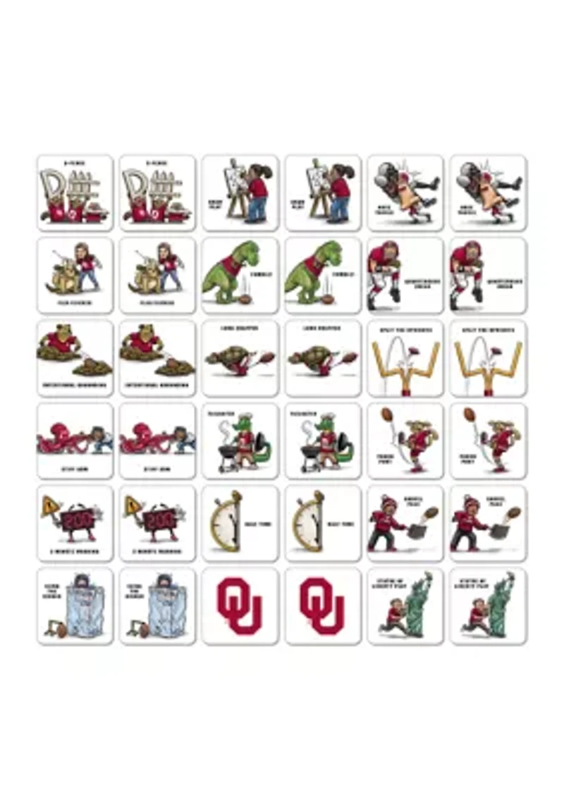YouTheFan NCAA Oklahoma Sooners Licensed Memory Match Game