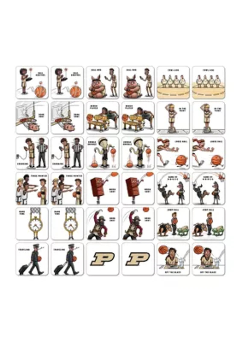 YouTheFan NCAA Purdue Boilermakers Licensed Memory Match Game