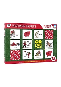 NCAA Wisconsin Badgers Licensed Memory Match Game