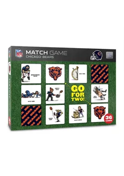YouTheFan NFL Chicago Bears Licensed Memory Match Game