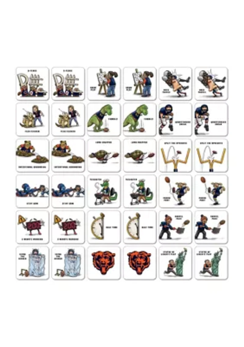 YouTheFan NFL Chicago Bears Licensed Memory Match Game