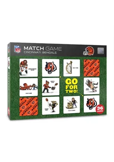 YouTheFan NFL Cincinnati Bengals Licensed Memory Match Game